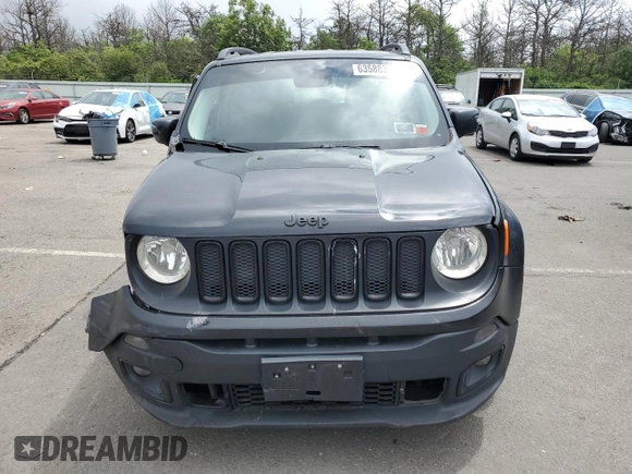 2017 Jeep Renegade Latitude with VIN ZACCJBBB9HPF31577, listed as a Copart auction lot 63588385 with 116,983 mi miles and Salvage title. Bid and sale history available at DreamBid. Image 5.