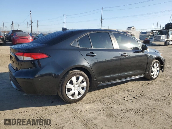2021 Toyota Corolla LE with VIN JTDEPMAE0MJ150807, listed as a Copart auction lot 46947665 with 143,869 mi miles and Salvage Title. Bid and sale history available at carsss.com. Image 3.