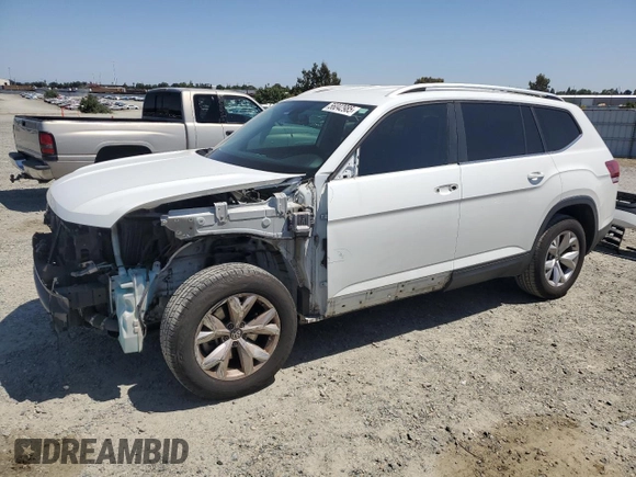 2019 Volkswagen Atlas S with VIN 1V2AP2CA8KC539269, listed as a Copart auction lot 56042985 with 93,320 mi miles and Salvage title. Bid and sale history available at DreamBid. Image 1.