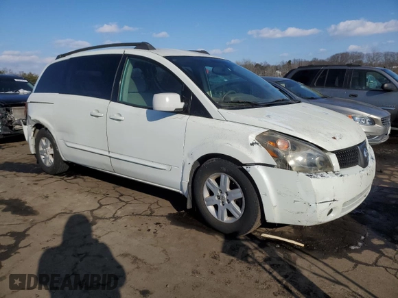 2004 Nissan Quest SE with VIN 5N1BV28U14N347208, listed as a Copart auction lot 42295345 with 222,209 mi miles and Salvage Title. Bid and sale history available at carsss.com. Image 4.