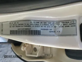 2000 Audi A8 with VIN WAUFL54D5YN006447, listed as a Copart auction lot 77151504 with Not provided miles and Salvage title. Bid and sale history available at DreamBid. Image 13.