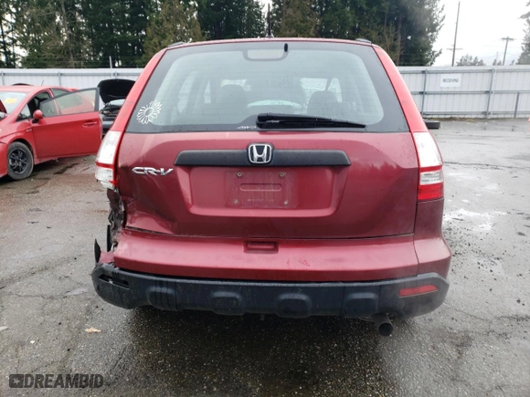 2008 Honda CR-V LX with VIN 5J6RE48368L802667, listed as a Copart auction lot 45535665 with 276,353 mi miles and Salvage Title. Bid and sale history available at carsss.com. Image 6.
