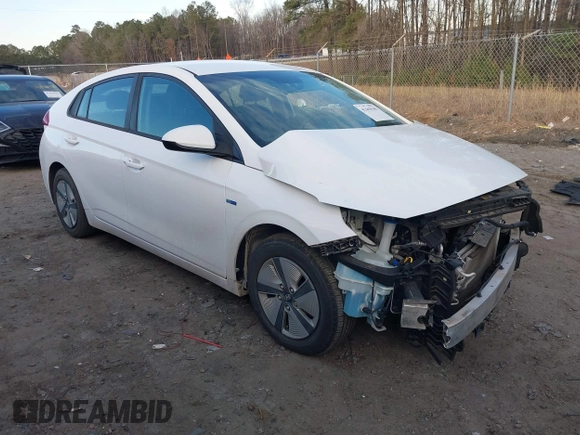 2018 Hyundai Ioniq Blue with VIN KMHC65LC4JU103376, listed as a IAAI auction lot 41463545 with 115,116 mi miles and . Bid and sale history available at DreamBid. Image 1.