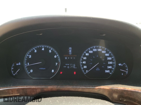 2012 Hyundai Equus Signature with VIN KMHGH4JHXCU051341, listed as a Copart auction lot 46582205 with 161,776 mi miles and Clean title. Bid and sale history available at DreamBid. Image 9.