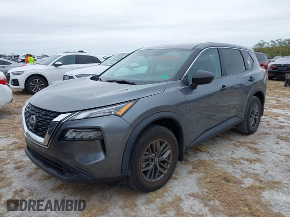 2021 Nissan Rogue S with VIN 5N1AT3AA7MC719752, listed as a IAAI auction lot 40639218 with 28,140 mi miles and . Bid and sale history available at DreamBid. Image 2.
