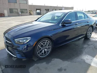 2021 Mercedes-Benz E-Class E 350 with VIN W1KZF8DB4MA890508, listed as a IAAI auction lot 41814243 with 51,104 mi miles. Bid and sale history available at carsss.com. Image 2.