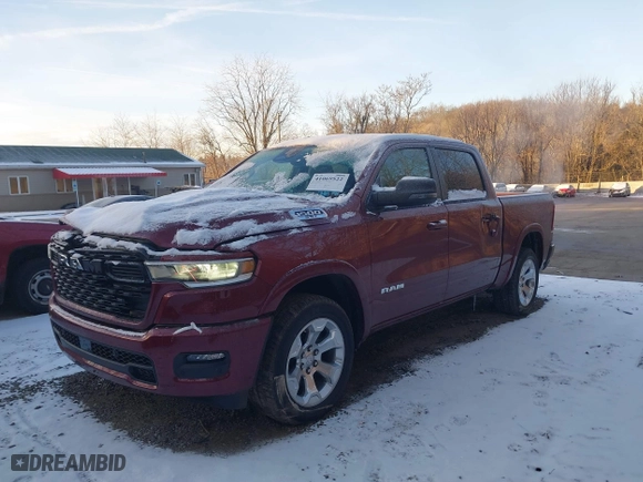 2025 Ram 1500 Big Horn with VIN 1C6SRFFP1SN541934, listed as a IAAI auction lot 41069522 with 476 mi miles. Bid and sale history available at carsss.com. Image 23.