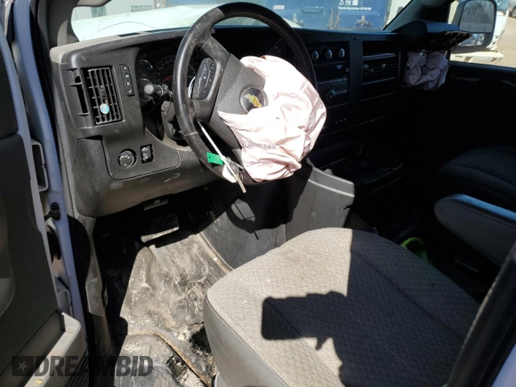 2021 Chevrolet Express Cargo with VIN 1GCWGAFP3M1233886, listed as a Copart auction lot 43017505 with Not provided miles and Salvage title. Bid and sale history available at DreamBid. Image 8.
