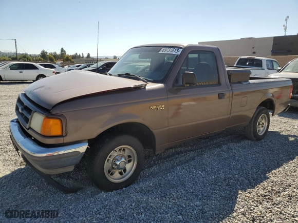 1995 Ford Ranger Splash with VIN 1FTCR10A6SPA57427, listed as a Copart auction lot 69731613 with 222,655 mi miles and Salvage Title. Bid and sale history available at carsss.com. Image 1.