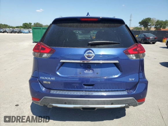 2020 Nissan Rogue SV with VIN KNMAT2MTXLP534033, listed as a Copart auction lot 52941045 with 58,509 mi miles and Non Repairable. Bid and sale history available at DreamBid. Image 6.