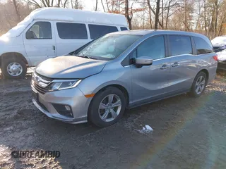 2019 Honda Odyssey EX with VIN 5FNRL6H50KB074265, listed as a IAAI auction lot 40964685 with 74,719 mi miles and . Bid and sale history available at DreamBid. Image 2.