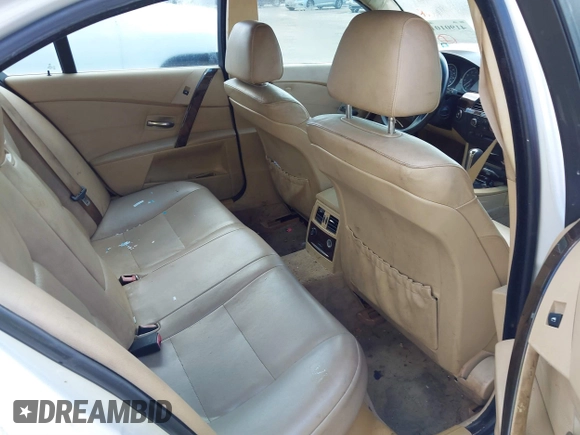 2007 BMW 5 Series 530i with VIN WBANE73587CM49651, listed as a IAAI auction lot 41901010 with 146,053 mi miles. Bid and sale history available at carsss.com. Image 8.