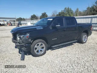 2019 Ram 1500 Big Horn with VIN 1C6RREFT7KN792169, listed as a Copart auction lot 47347145 with 100,339 mi miles and Salvage title. Bid and sale history available at DreamBid. Image 1.