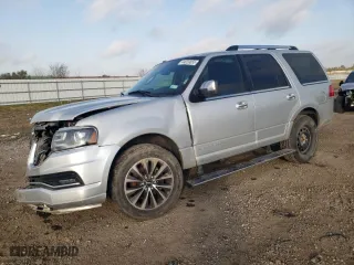 2016 Lincoln Navigator Select with VIN 5LMJJ2HT8GEL04128, listed as a Copart auction lot 44029055 with 0 mi miles and Salvage Title. Bid and sale history available at carsss.com. Image 1.