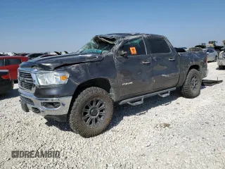 2019 Ram 1500 Big Horn z VIN 1C6SRFFT6KN600666, wystawiony jako Copart lot #49060725 z przebiegiem Nie podano mil oraz Szkoda całkowita • Salvage title. Historia ofert i sprzedaży dostępna na DreamBid. Obrazek 1.