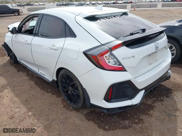 2018 Honda Civic Hatchback Sport with VIN SHHFK7H47JU219608, listed as a IAAI auction lot 41709676 with 1 mi miles. Bid and sale history available at carsss.com. Image 3.
