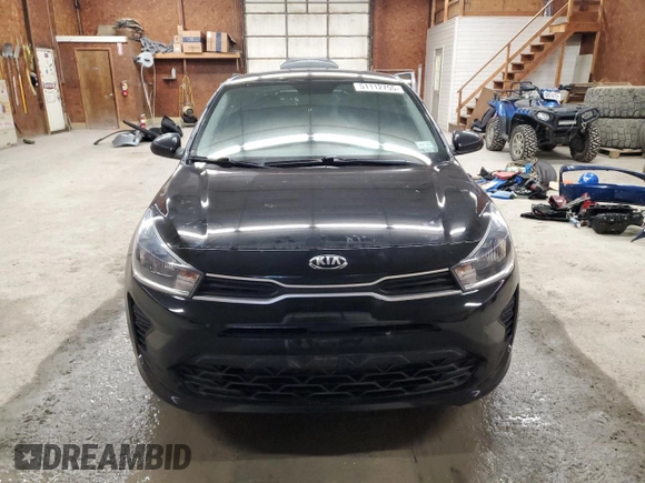 2021 Kia Rio LX with VIN 3KPA24AD3ME383002, listed as a Copart auction lot 51112755 with 55,622 mi miles and Salvage Title. Bid and sale history available at carsss.com. Image 5.