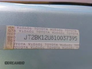2001 Toyota Prius with VIN JT2BK12U810037395, listed as a IAAI auction lot 41760814 with 252,179 mi miles. Bid and sale history available at carsss.com. Image 9.