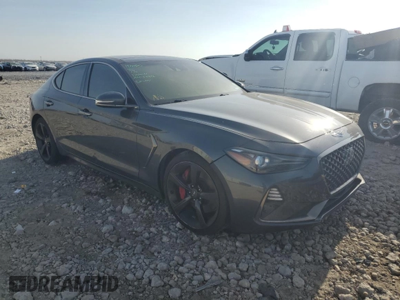 2019 Genesis G70 Dynamic with VIN KMTG34LE1KU024423, listed as a Copart auction lot 44571725 with Not Provided miles and Salvage Title. Bid and sale history available at DreamBid. Image 4.