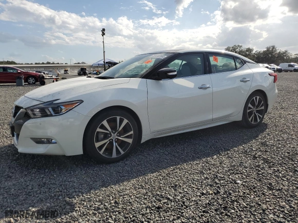 2017 Nissan Maxima SR with VIN 1N4AA6AP4HC454686, listed as a Copart auction lot 75138554 with 0 mi miles and Salvage Title. Bid and sale history available at carsss.com. Image 1.