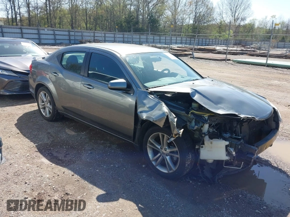 2013 Dodge Avenger SXT with VIN 1C3CDZCG7DN585431, listed as a IAAI auction lot 41975228 with 152,703 mi miles and . Bid and sale history available at carsss.com. Image 1.