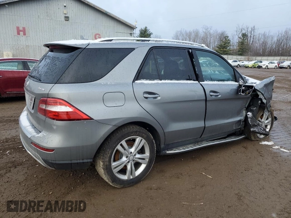 2014 Mercedes-Benz M 350 with VIN 4JGDA5HB0EA350615, listed as a Copart auction lot 85303364 with Not Provided miles and Non Repairable. Bid and sale history available at DreamBid. Image 3.