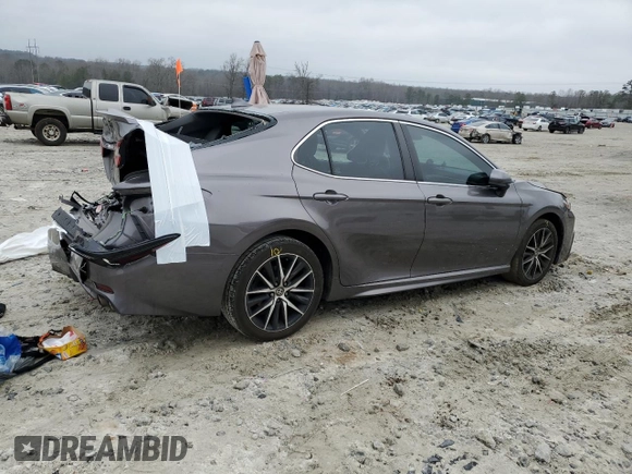 2021 Toyota Camry SE Nightshade with VIN 4T1G11AK1MU614891, listed as a Copart auction lot 42510835 with 86,313 mi miles and Salvage Title. Bid and sale history available at DreamBid. Image 3.