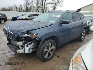 2020 Jeep Cherokee Limited with VIN 1C4PJMDN5LD537484, listed as a Copart auction lot 86330684 with 37,264 mi miles and Salvage Title. Bid and sale history available at carsss.com. Image 1.