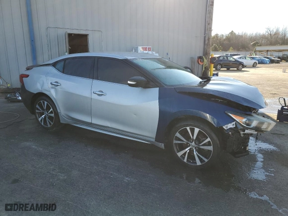 2017 Nissan Maxima Platinum with VIN 1N4AA6AP7HC432116, listed as a Copart auction lot 46874935 with 69,296 mi miles and Salvage Title. Bid and sale history available at carsss.com. Image 4.