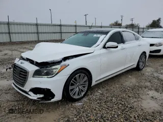 2020 Genesis G80 3.8L with VIN KMTFN4JE9LU334944, listed as a Copart auction lot 79417264 with 47,384 mi miles and Salvage Title. Bid and sale history available at carsss.com. Image 1.