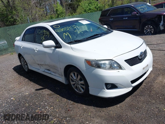 2009 Toyota Corolla with VIN 2T1BU40E49C157663, listed as a IAAI auction lot 42059139 with 135,685 mi miles. Bid and sale history available at carsss.com. Image 1.