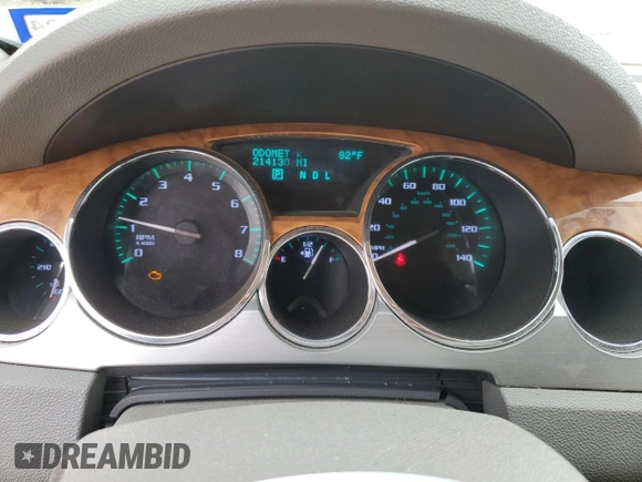 2012 Buick Enclave Leather with VIN 5GAKRCED2CJ257236, listed as a Copart auction lot 55344435 with 214,130 mi miles and Salvage Title. Bid and sale history available at carsss.com. Image 9.