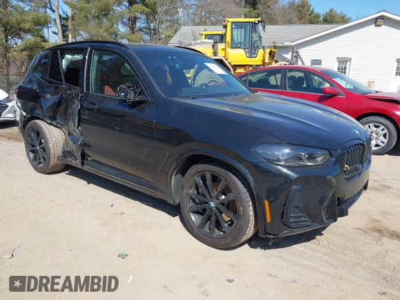 2023 BMW X3 xDrive30i with VIN 5UX53DP06P9R54010, listed as a IAAI auction lot 41790527 with 34,666 mi miles. Bid and sale history available at carsss.com. Image 1.