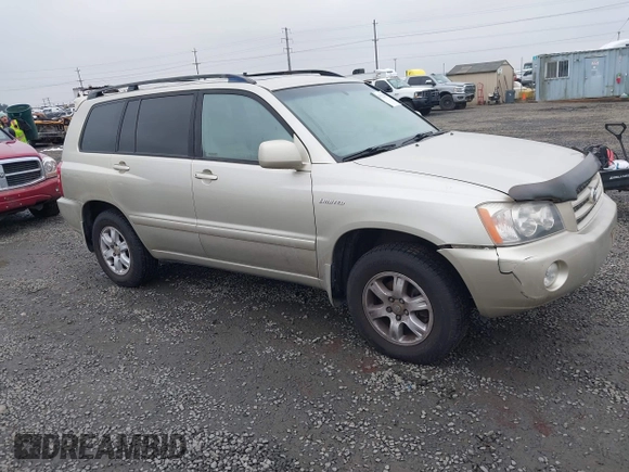 2001 Toyota Highlander z VIN JTEHF21A610039967, wystawiony jako IAAI lot #41512285 z przebiegiem 123 059 mil mil oraz . Historia ofert i sprzedaży dostępna na DreamBid. Obrazek 1.