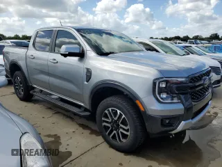 2024 Ford Ranger LARIAT with VIN 1FTER4JH5RLE19786, listed as a Copart auction lot 74039224 with 0 mi miles and Salvage Title. Bid and sale history available at carsss.com. Image 4.