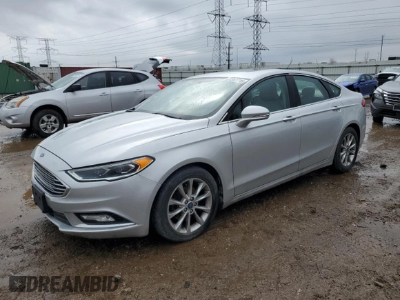 2017 Ford Fusion SE with VIN 3FA6P0HDXHR124355, listed as a Copart auction lot 51341715 with 99,984 mi miles and Salvage Title. Bid and sale history available at DreamBid. Image 1.