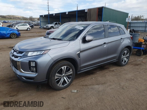 2020 Mitsubishi Outlander Sport ES 2.0 with VIN JA4AR3AU0LU020592, listed as a Copart auction lot 52525025 with 91,014 mi miles and Salvage Title. Bid and sale history available at carsss.com. Image 1.