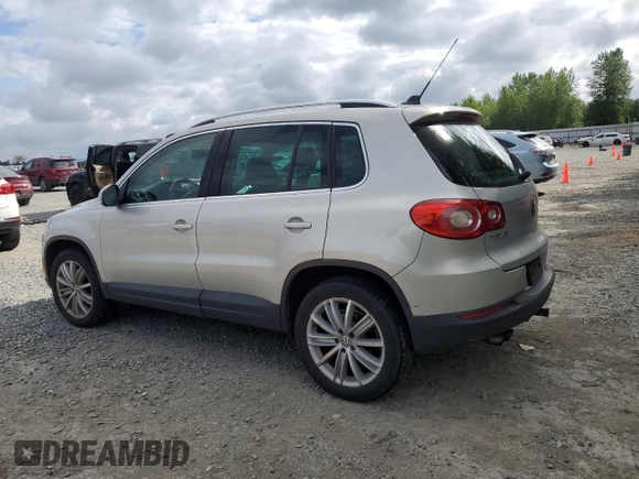 2011 Volkswagen Tiguan SE with VIN WVGBV7AX8BW539668, listed as a Copart auction lot 56858575 with 107,079 mi miles and Clean Title. Bid and sale history available at DreamBid. Image 2.