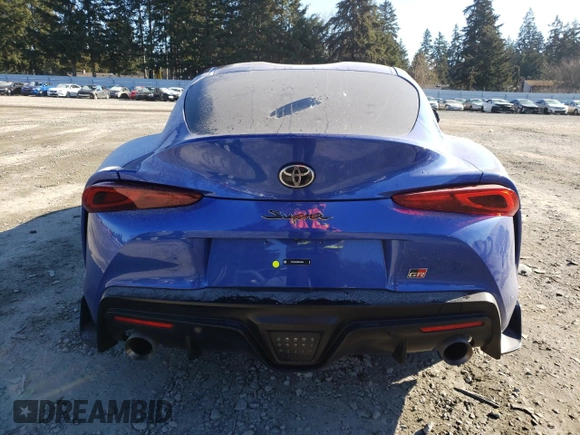 2024 Toyota Supra 3.0 with VIN WZ1DB0G08RW065269, listed as a Copart auction lot 44769835 with 3,465 mi miles and Salvage title. Bid and sale history available at DreamBid. Image 6.