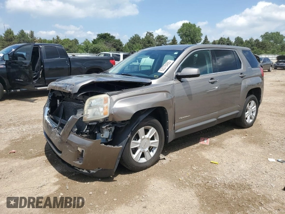 2010 GMC Terrain SLE-1 with VIN 2CTALBEWXA6276087, listed as a Copart auction lot 62078465 with 122,010 mi miles and Salvage title. Bid and sale history available at DreamBid. Image 1.