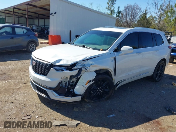 2022 Cadillac XT6 Premium Luxury with VIN 1GYKPCRS2NZ177625, listed as a IAAI auction lot 41646155 with 94,694 mi miles and . Bid and sale history available at DreamBid. Image 2.