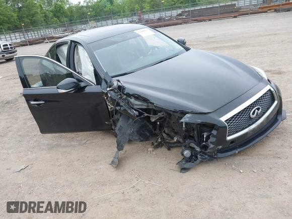 2017 Infiniti Q50 Premium z VIN JN1EV7AR8HM839575, wystawiony jako IAAI lot #42208933 z przebiegiem 160 873 mil mil oraz . Historia ofert i sprzedaży dostępna na DreamBid. Obrazek 1.