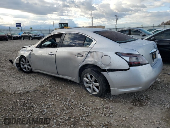 2014 Nissan Maxima SV with VIN 1N4AA5AP6EC443307, listed as a Copart auction lot 56953395 with Not provided miles and Salvage title. Bid and sale history available at DreamBid. Image 2.