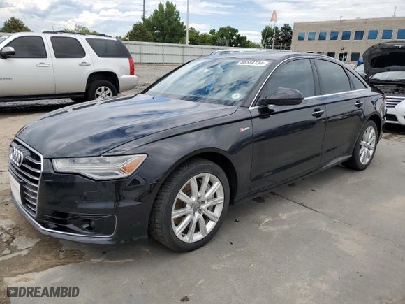 2016 Audi A6 3.0T Prestige with VIN WAUHGBFC3GN014643, listed as a Copart auction lot 66584134 with 47,456 mi miles and Salvage Title. Bid and sale history available at carsss.com. Image 1.
