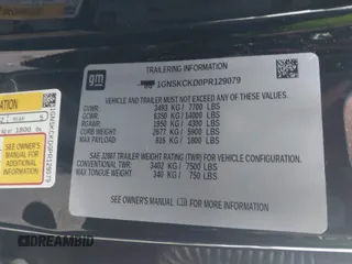 2023 Chevrolet Suburban LT with VIN 1GNSKCKD0PR129079, listed as a IAAI auction lot 41547855 with 158,820 mi miles and . Bid and sale history available at DreamBid. Image 9.