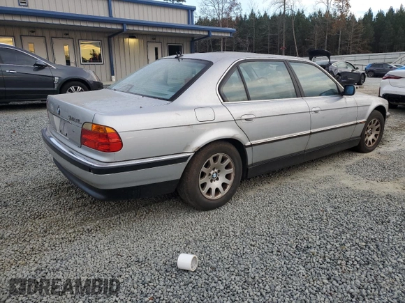 2000 BMW 7 Series 740iL with VIN WBAGH8346YDP07366, listed as a Copart auction lot 82103174 with 142,316 mi miles and Clean Title. Bid and sale history available at carsss.com. Image 3.