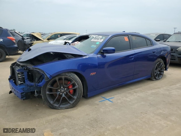 2020 Dodge Charger Scat Pack with VIN 2C3CDXGJ5LH237533, listed as a Copart auction lot 53038675 with 0 mi miles and Clean Title. Bid and sale history available at carsss.com. Image 1.