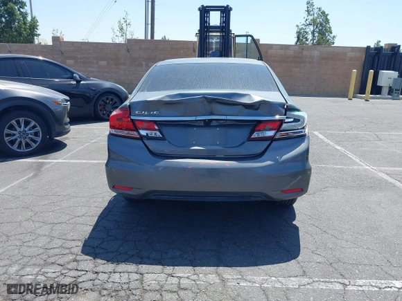 2013 Honda Civic Sdn LX with VIN 19XFB2F55DE286959, listed as a IAAI auction lot 42051407 with 233,383 mi miles. Bid and sale history available at carsss.com. Image 16.