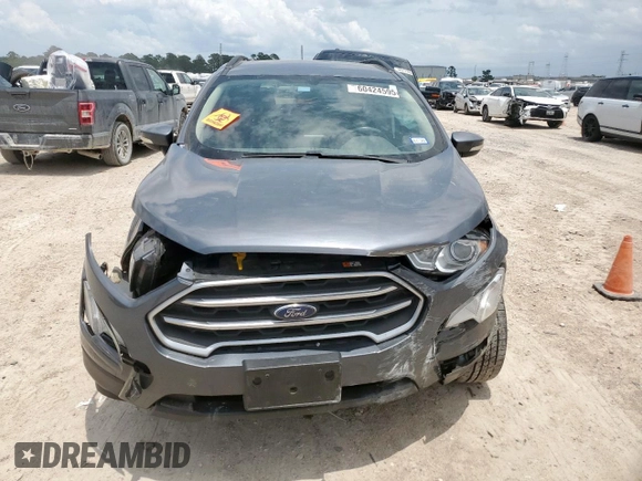 2021 Ford EcoSport SE with VIN MAJ3S2GE3MC442575, listed as a Copart auction lot 60424595 with 53,506 mi miles and Salvage title. Bid and sale history available at DreamBid. Image 5.