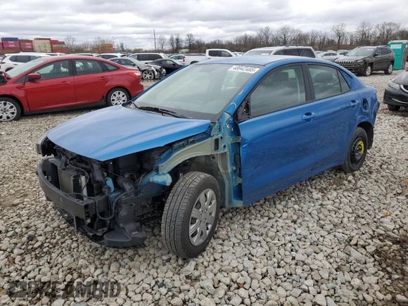 2022 Kia Rio S with VIN 3KPA24AD6NE468983, listed as a Copart auction lot 48942485 with 83,878 mi miles and Salvage Title. Bid and sale history available at carsss.com. Image 1.